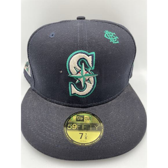 New Era Seattle Mariners Fitted Cap 7 7/8 - NEW - Picture 2 of 7